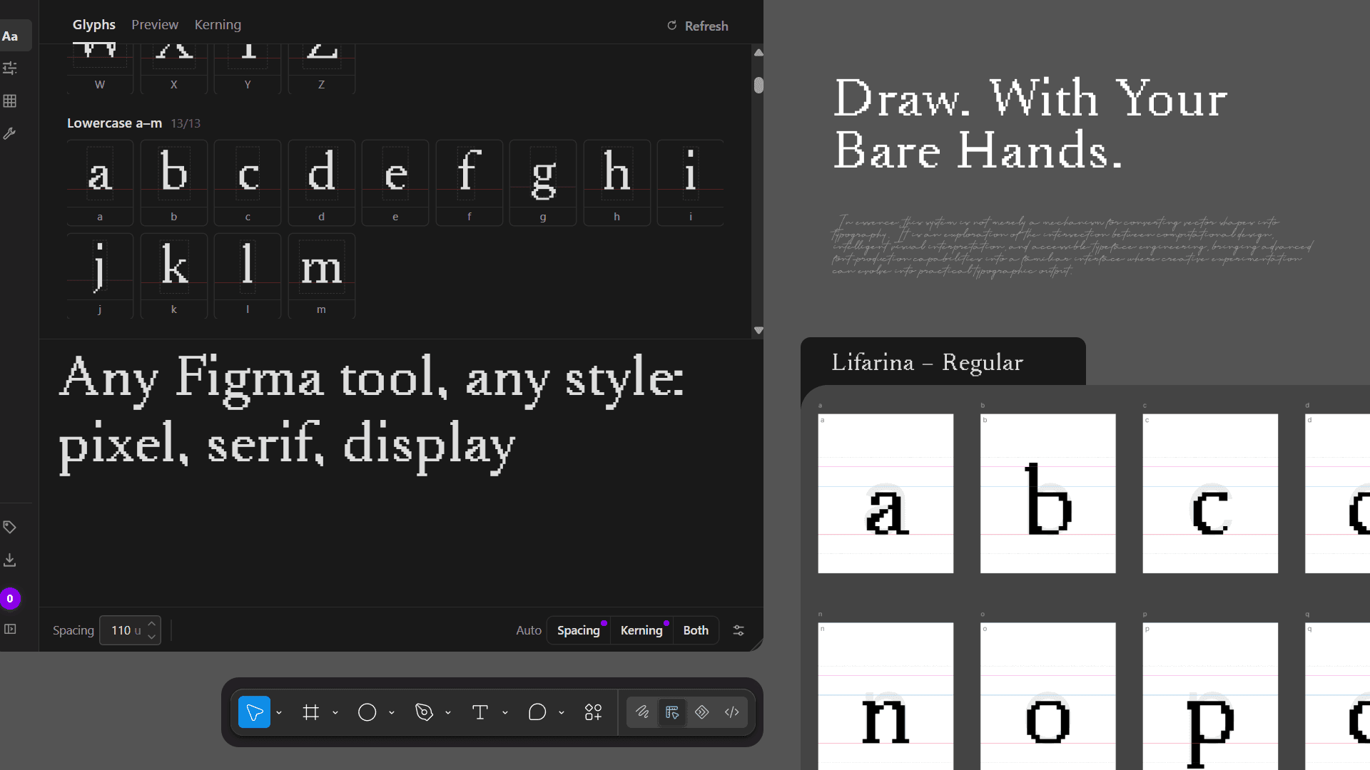 Draw. With Your Bare Hands.