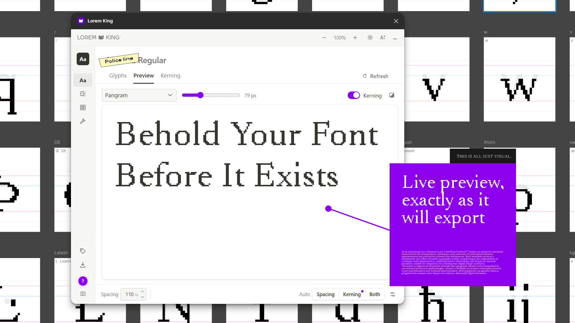 Behold Your Font Before It Exists